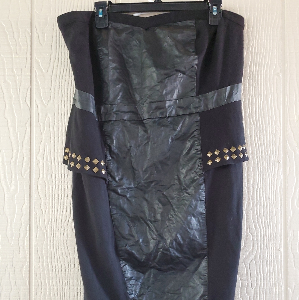Torrid gothic black studded sleeveless dress sz.18